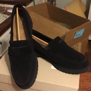 Clark’s Black Suede Loafer
